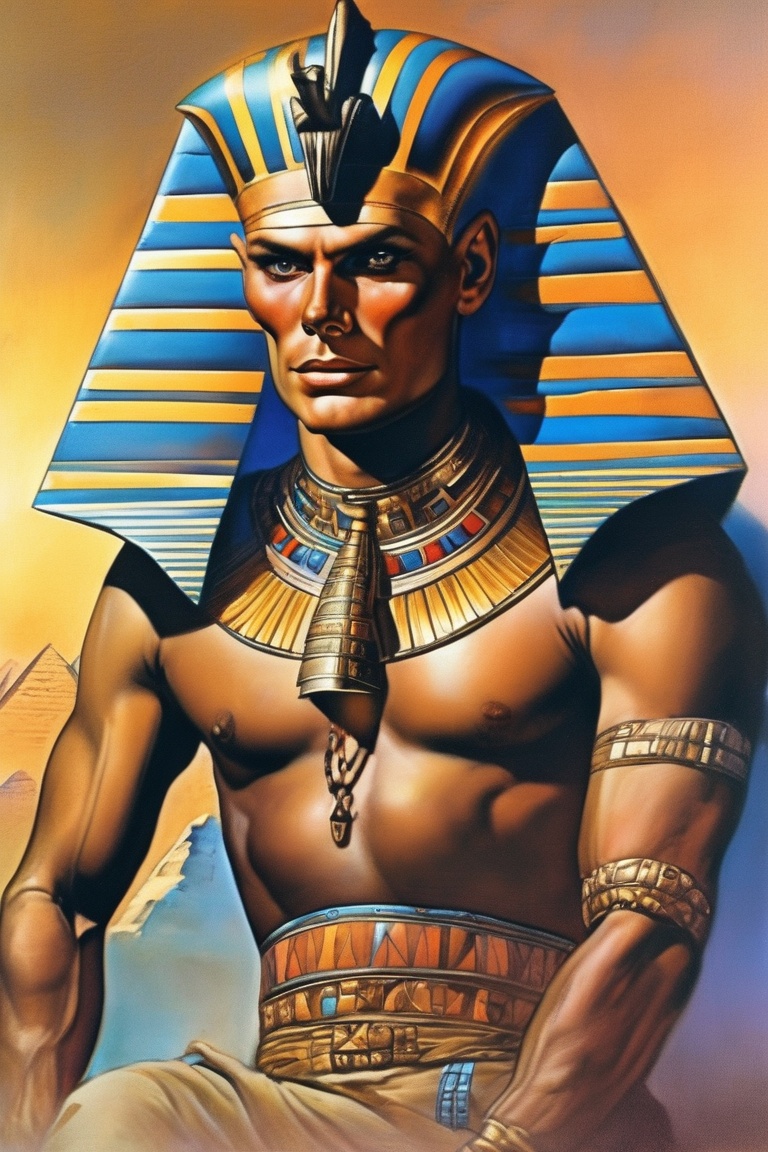 05707-3719566927-portrait close up of Yul Brynner as Pharaoh, desert and pyramids background, ancient egypt scene  _lora_Fantasy_art_XL_V1_0.75_.jpg